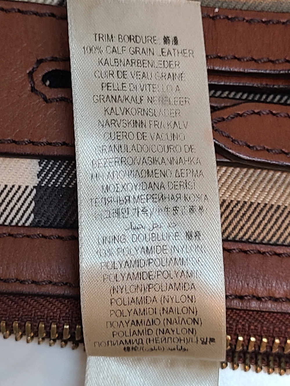 Burberry House Check Bridle Peyton Crossbody Vintage GUC Brown Leather Buckles - Picture 13 of 15